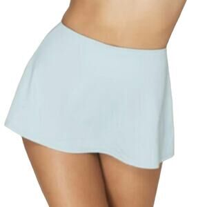 Andie The Skirt Bottom Attached Bikini Bottom CABLU Blue Swim Swimwear M New
